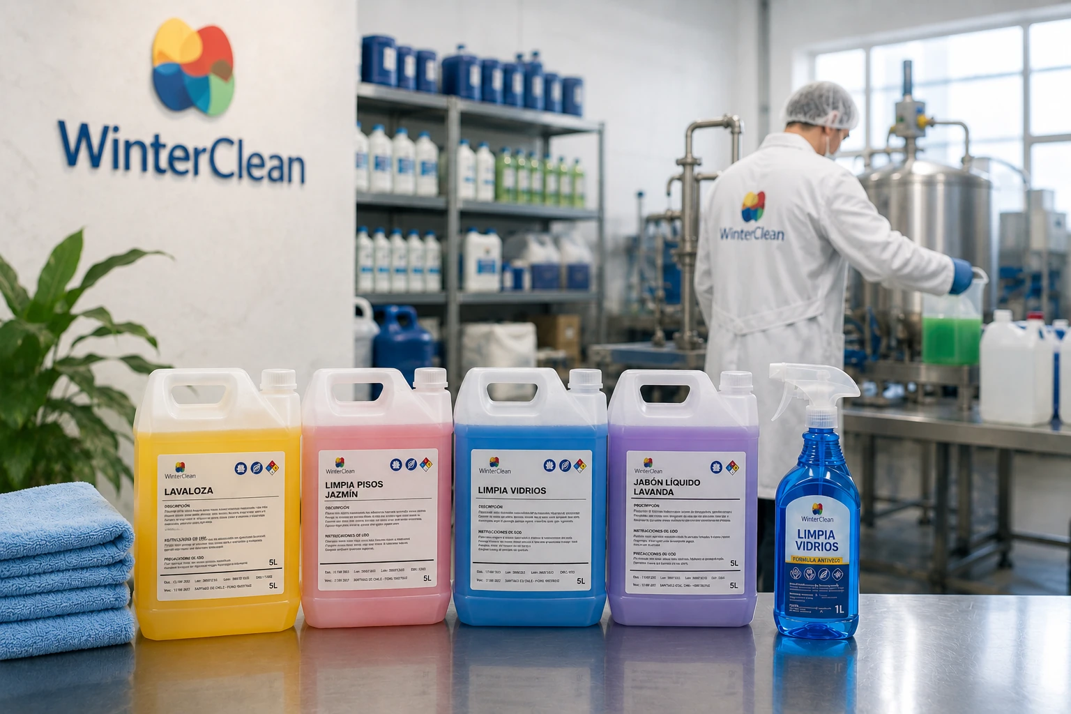 Elaboración de productos WinterClean en nuestra planta de fabricación
